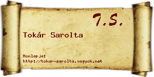 Tokár Sarolta névjegykártya