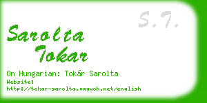sarolta tokar business card