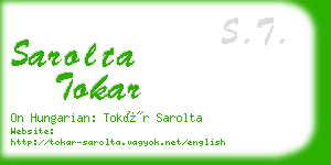 sarolta tokar business card